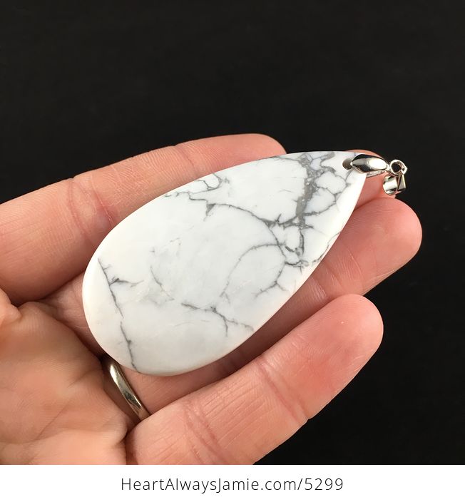 White Howlite Stone Pendant Jewelry - #2nIGeJuKl08-3