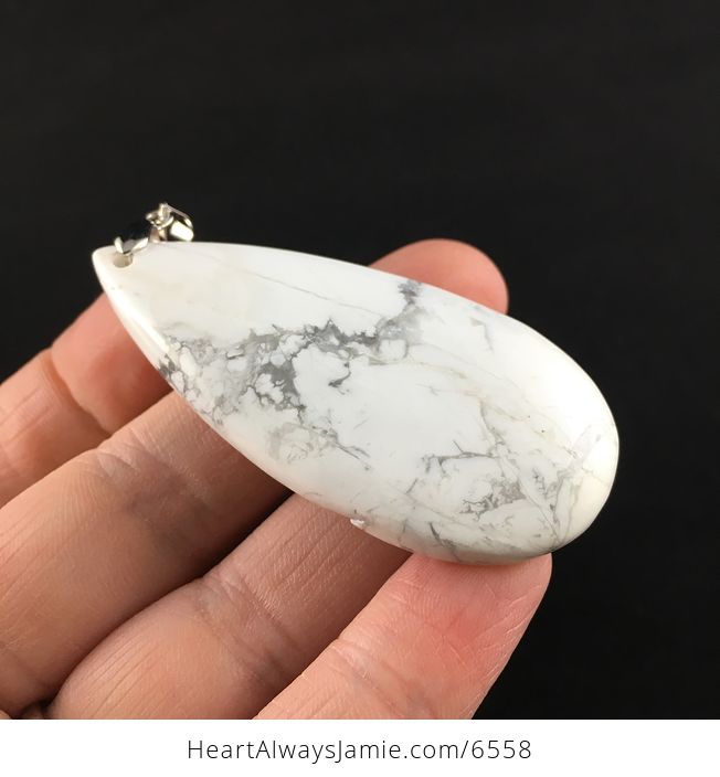 White Howlite Stone Pendant Jewelry - #WIxbm9AUuqc-4