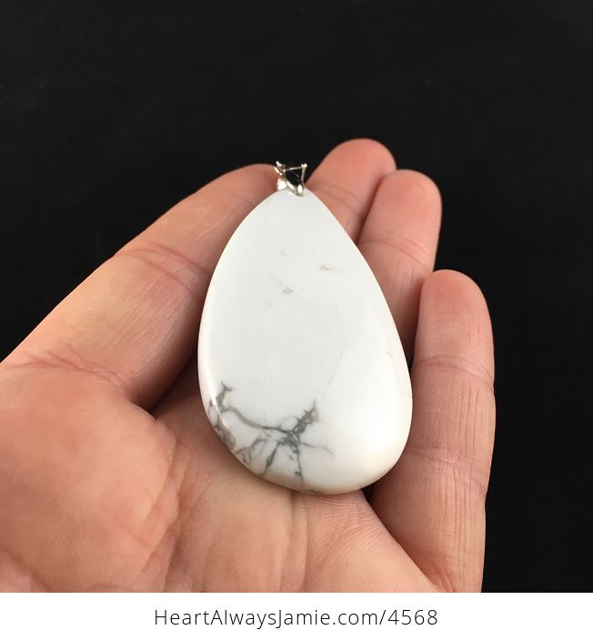 White Howlite Stone Pendant Jewelry - #lOpiPt4NYLE-2