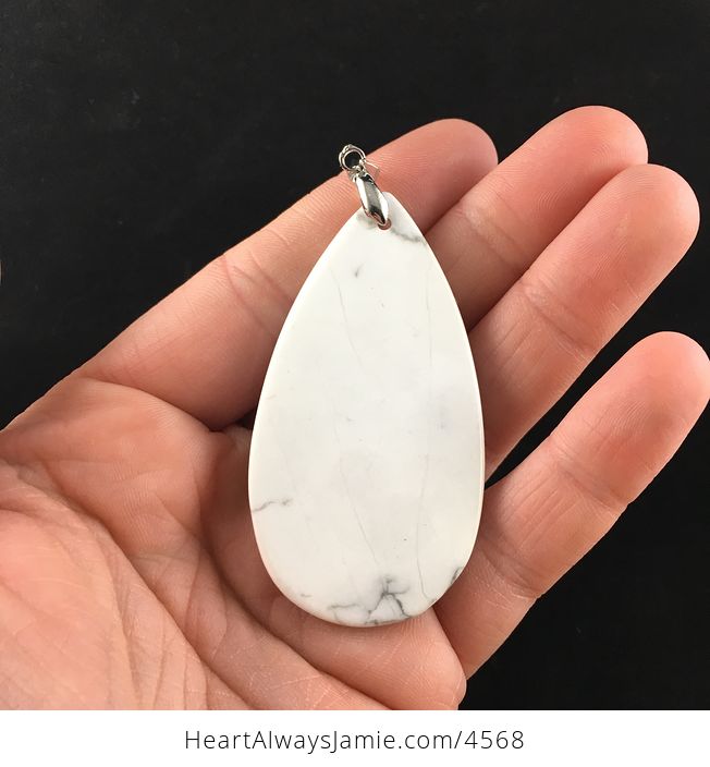 White Howlite Stone Pendant Jewelry - #lOpiPt4NYLE-4