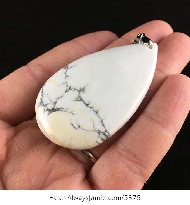 White Howlite Stone Pendant Jewelry - #ufIrEzWLYBM-3