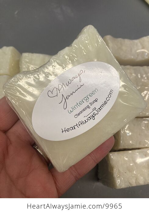 Wintergreen Handmade from Scratch Soap Coconut and Olive Oil Base - #GETWcUMGEQY-1