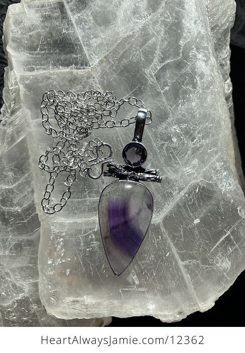 Witchy Amethyst Crystal Stone Jewelry Pendant Necklace - #C2G8DefEhtI-4