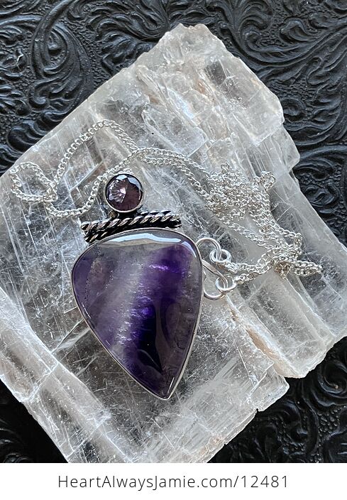 Witchy Amethyst Crystal Stone Jewelry Pendant Necklace - #USP9XKj3pKg-3