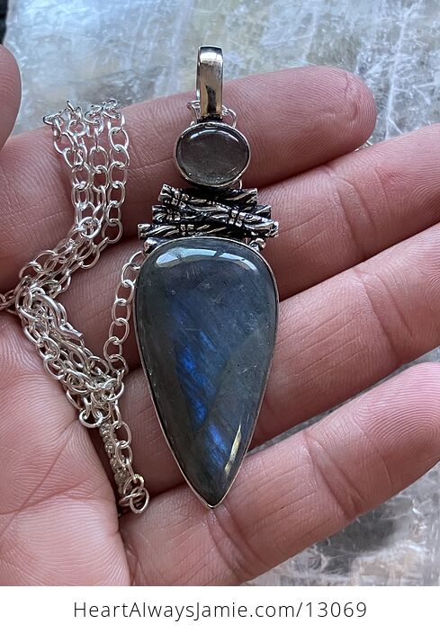 Witchy Labradorite Crystal Stone Jewelry Pendant Necklace - #y3nHZZUZuo8-6