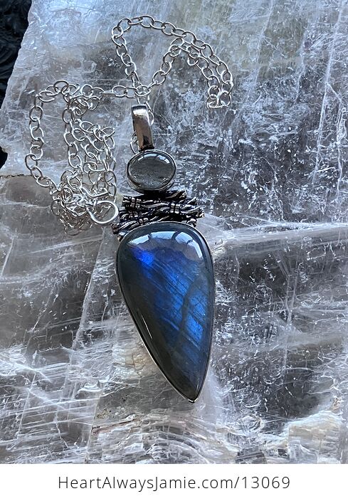 Witchy Labradorite Crystal Stone Jewelry Pendant Necklace - #y3nHZZUZuo8-1