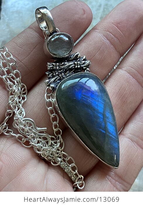 Witchy Labradorite Crystal Stone Jewelry Pendant Necklace - #y3nHZZUZuo8-5