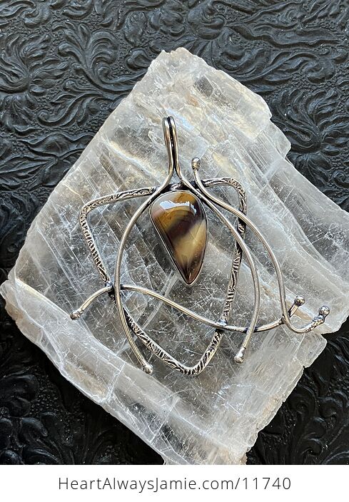 Witchy Mookaite Jasper Crystal Stone Jewelry Pendant - #9NEyVqIQSmY-2