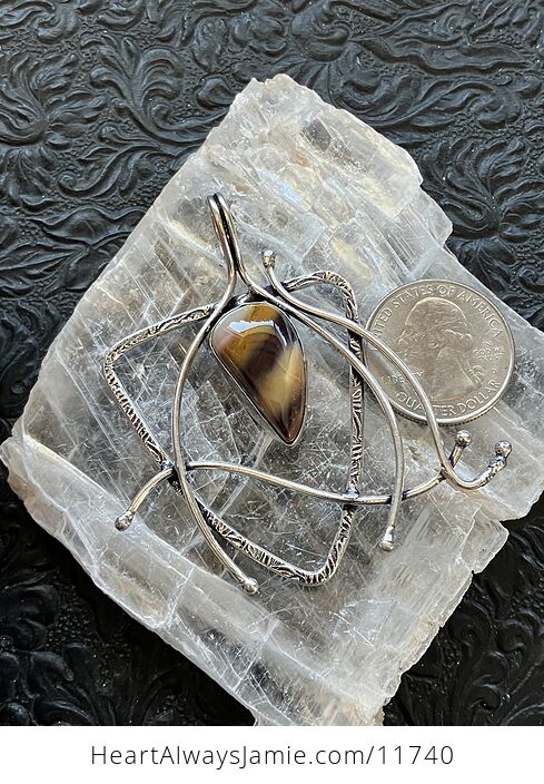 Witchy Mookaite Jasper Crystal Stone Jewelry Pendant - #9NEyVqIQSmY-3