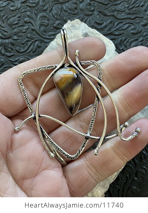Witchy Mookaite Jasper Crystal Stone Jewelry Pendant - #9NEyVqIQSmY-1