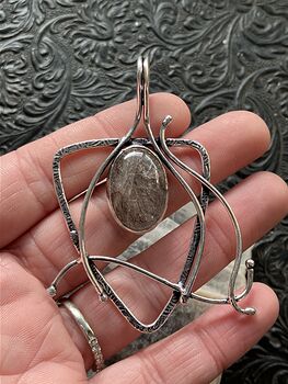 Witchy Rutilated Quartz Crystal Stone Jewelry Pendant #3vD1JLykMNc