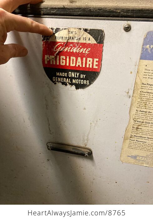 Working Gm 1937 Frigidaire Food Safety Indicator Refrigerator Replacement Part - #Px5NUvhVNto-9