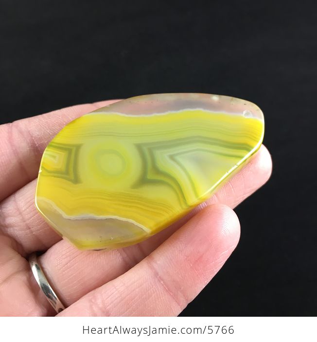 Yellow Agate Stone Jewelry Pendant - #Bs5rM3vK5js-3