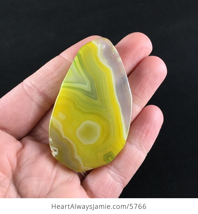 Yellow Agate Stone Jewelry Pendant - #Bs5rM3vK5js-6