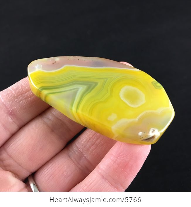 Yellow Agate Stone Jewelry Pendant - #Bs5rM3vK5js-8