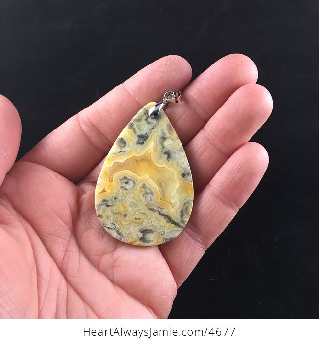 Yellow Australian Crazy Lace Agate Stone Jewelry Pendant - #1ywtHoXLMqM-5