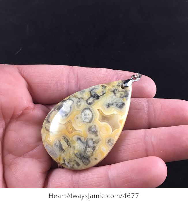 Yellow Australian Crazy Lace Agate Stone Jewelry Pendant - #1ywtHoXLMqM-3